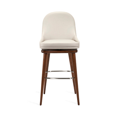 Interlude Home Harper Swivel Bar Stool - Grey