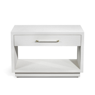 Interlude Home Taylor Low Bedside Chest - White