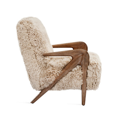 Interlude Home Angelica Lounge Chair - Morel Taupe