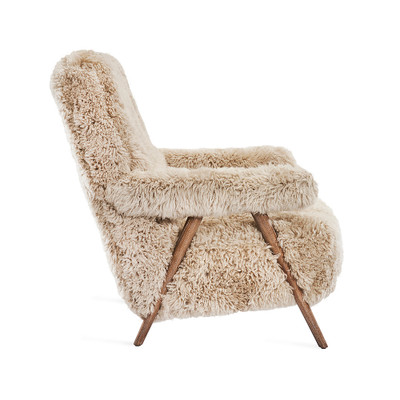 Interlude Home Barrett Lounge Chair - Morel Taupe