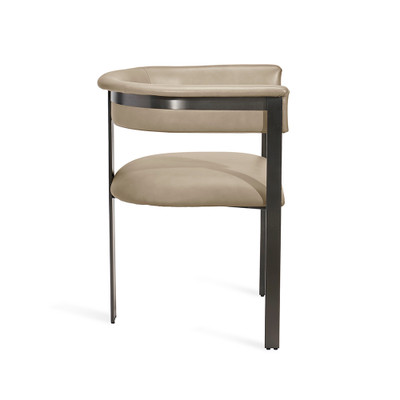 Interlude Home Darcy Dining Chair - Taupe/ Graphite