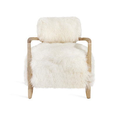 Interlude Home Royce Lounge Chair - Ivory