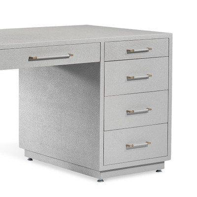 Interlude Home Taylor Grand Desk - Light Grey