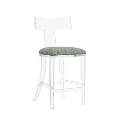 Interlude Home Tristan Acrylic Counter Stool - Pool