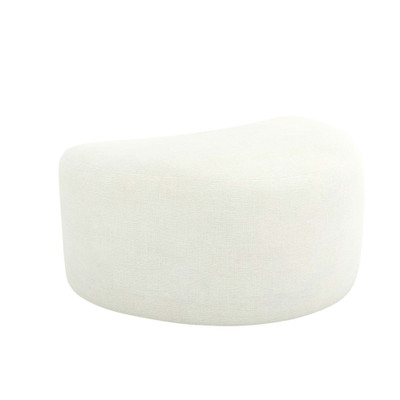 Interlude Home Carlisle Left Ottoman - Shell