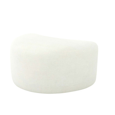 Interlude Home Carlisle Right Ottoman - Shell