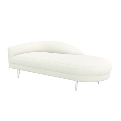 Interlude Home Gisella Left Chaise - Shell