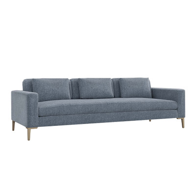Interlude Home Izzy Grand Sofa - Azure