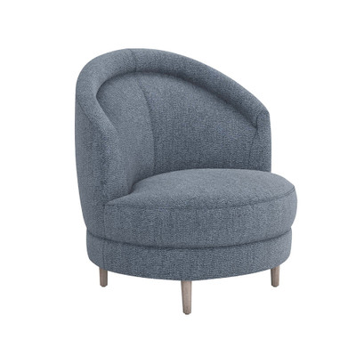 Interlude Home Capri Grand Swivel Chair - Azure