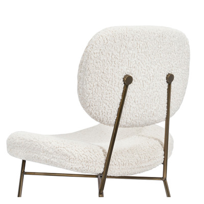 Interlude Home Abner Chair - Faux Shearling