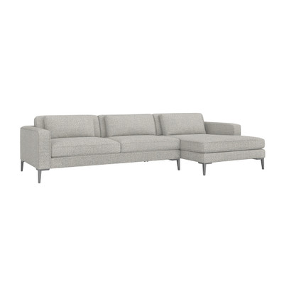 Interlude Home Izzy Right Chaise Sectional - Rock