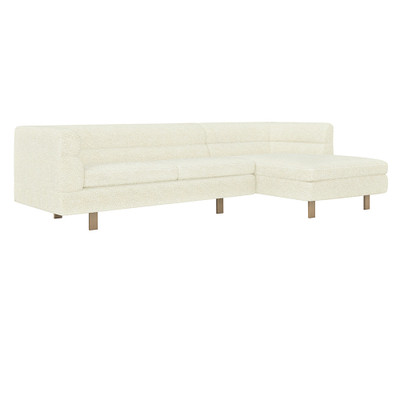 Interlude Home Ornette Right Chaise Sectional - Down