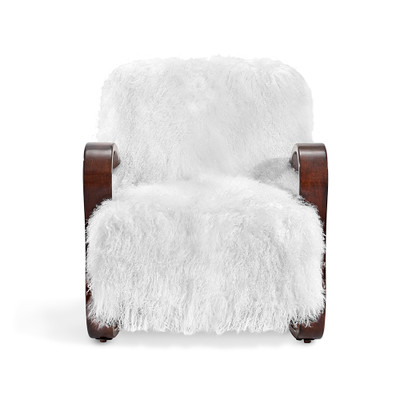 Interlude Home Milan Lounge Chair - White