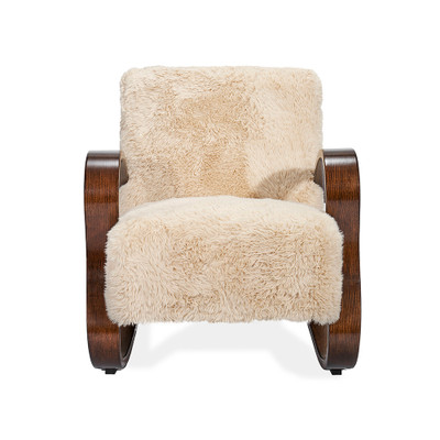 Interlude Home Milan Lounge Chair - Almond