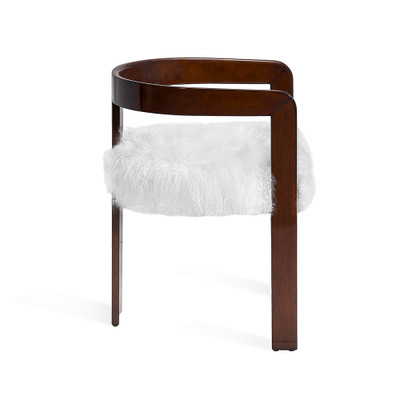 Interlude Home Burke Dining Chair - Walnut/ White