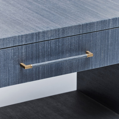 Interlude Home Taylor Low Bedside Chest - Navy