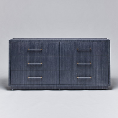 Interlude Home Taylor 6 Drawer Chest - Navy