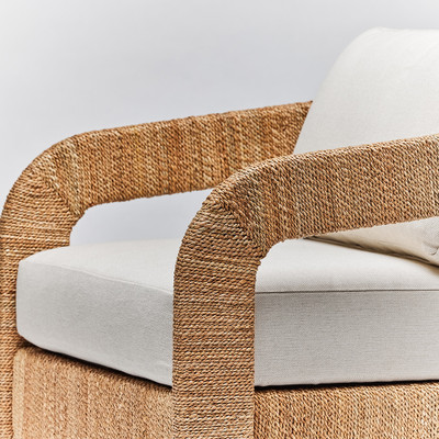 Interlude Home Harbour Lounge Chair - Natural