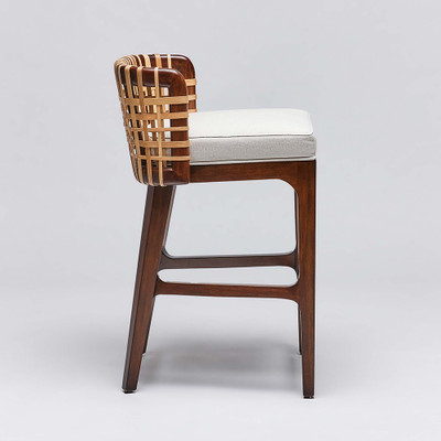 Interlude Home Palms Counter Stool - Chestnut