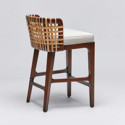 Interlude Home Palms Counter Stool - Chestnut