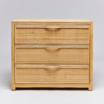 Interlude Home Melbourne 3 Drawer Chest - Natural