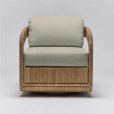 Interlude Home Harbour Lounge Chair - Natural/ Straw