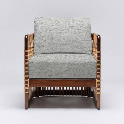 Interlude Home Palms Lounge Chair - Chestnut/ Jade