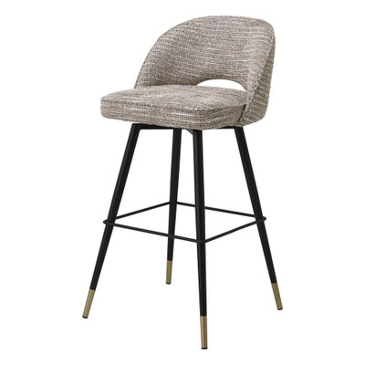 Eichholtz Cliff Bar Stool - Mademoiselle Beige - Set Of 2