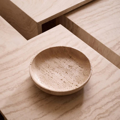 Eichholtz Revolt Bowl - Travertine