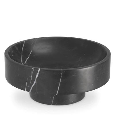 Eichholtz Santiago Bowl - Black Marble