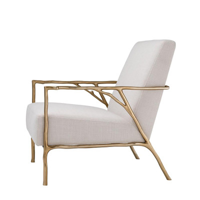 Eichholtz Antico Chair - Gold Panama Natural