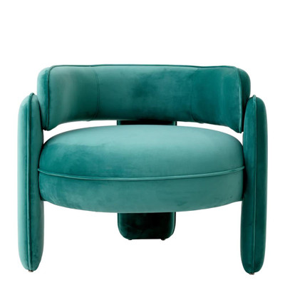 Eichholtz Chaplin Chair - Savona Turquoise Velvet