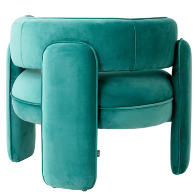 Eichholtz Chaplin Chair - Savona Turquoise Velvet