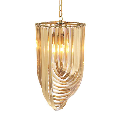 Eichholtz Murano Chandelier - Champagne 14" Dia X 25.5" H