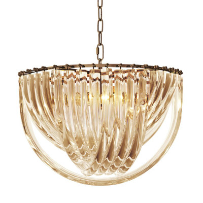 Eichholtz Murano Chandelier - Champagne 19.5" Dia X 13" H