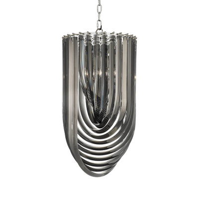 Eichholtz Murano Chandelier - Smoke 14" Dia X 25.5" H