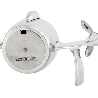 Eichholtz Commander Clock - Polished Aluminium