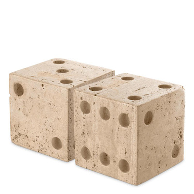 Eichholtz Visa Desk Accessory - Travertine - Set Of 2