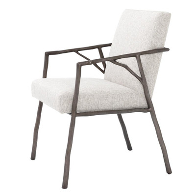 Eichholtz Antico Dining Chair - Medium Bronze Loki Natu