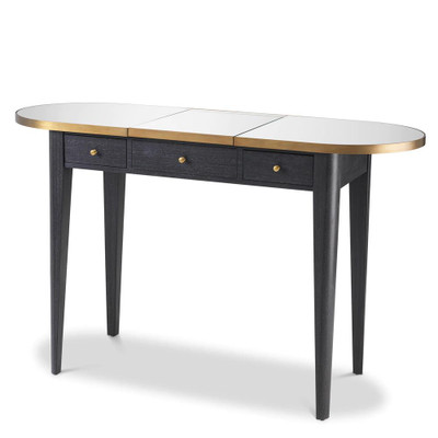 Eichholtz Toulouse Dressing Table - Charcoal Grey Oak Veneer