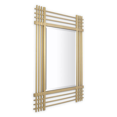 Eichholtz Pierce Square Mirror - Brushed Brass