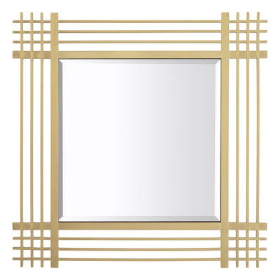 Eichholtz Pierce Square Mirror - Brushed Brass