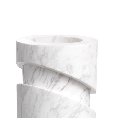 Eichholtz Angelica Object - Honed White Marble