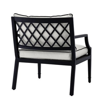 Eichholtz Bella Vista Outdoor Chair - Black Sunbrella Canvas