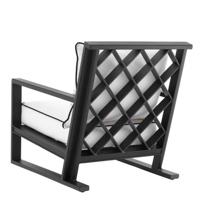 Eichholtz Como Outdoor Chair - Black Sunbrella Canvas