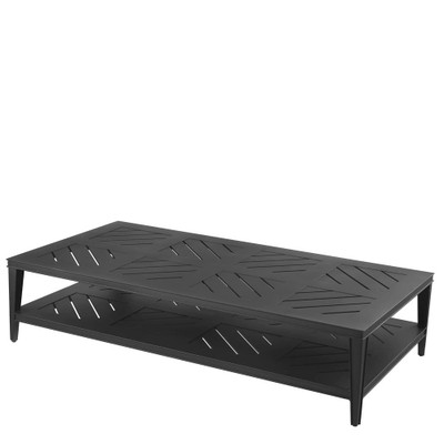 Eichholtz Bell Rive Outdoor Coffee Table - Rectangular Black