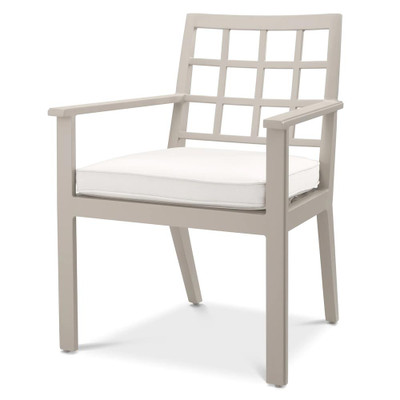 Eichholtz Cap-Ferrat Outdoor Dining Chair - Sand Sunbrella Canvas