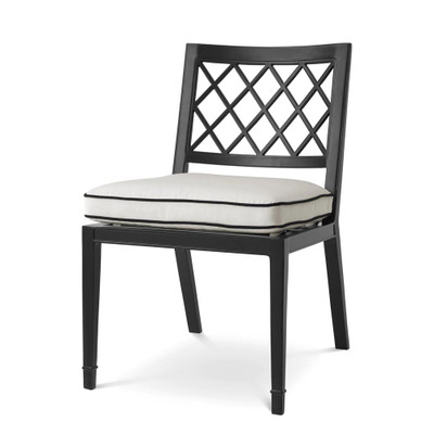 Eichholtz Paladium Outdoor Dining Chair - Black Sunbrella Canvas