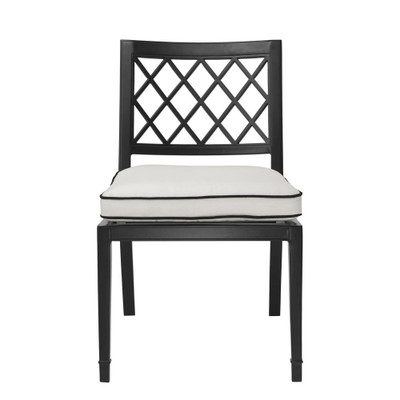 Eichholtz Paladium Outdoor Dining Chair - Black Sunbrella Canvas
