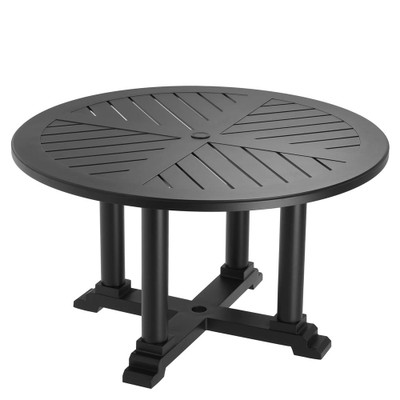 Eichholtz Bell Rive Outdoor Dining Chair - Round S Black